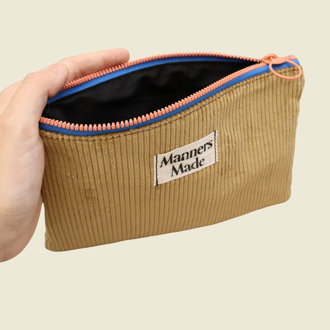 Rectangle Pouch - Teddy Corduroy
