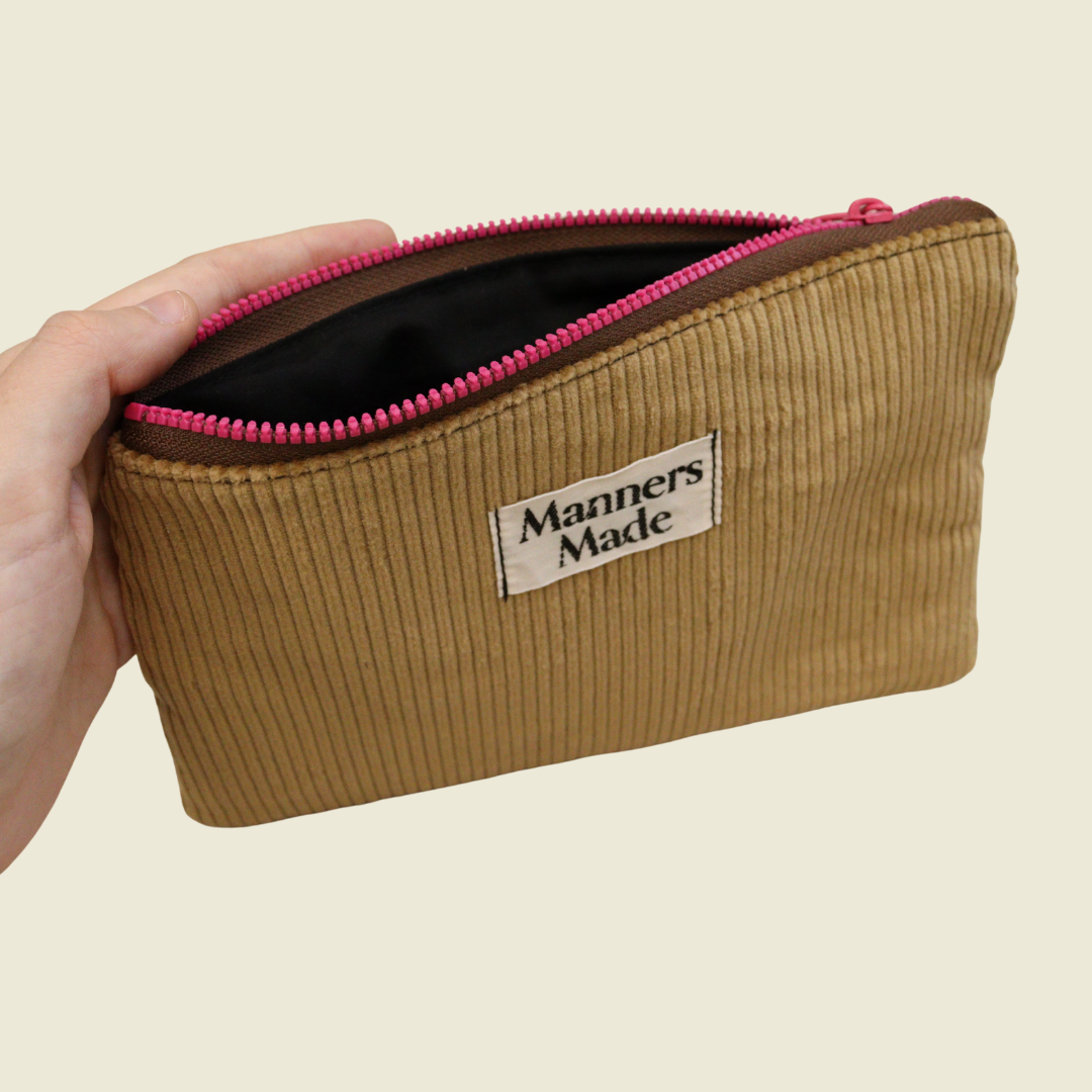 Rectangle Pouch - Teddy Corduroy