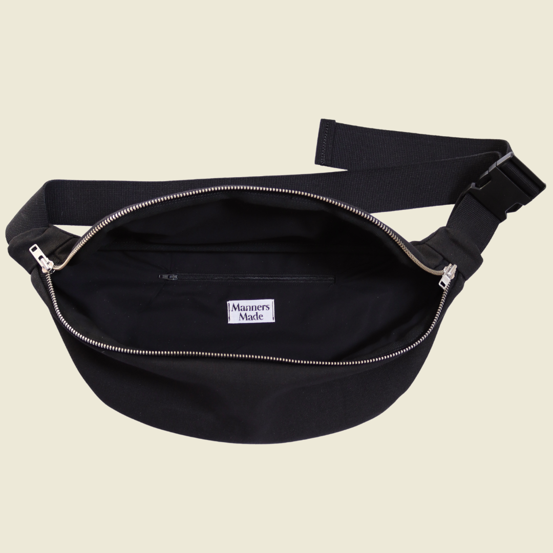 Black Canvas - Classic Crossbody Bag