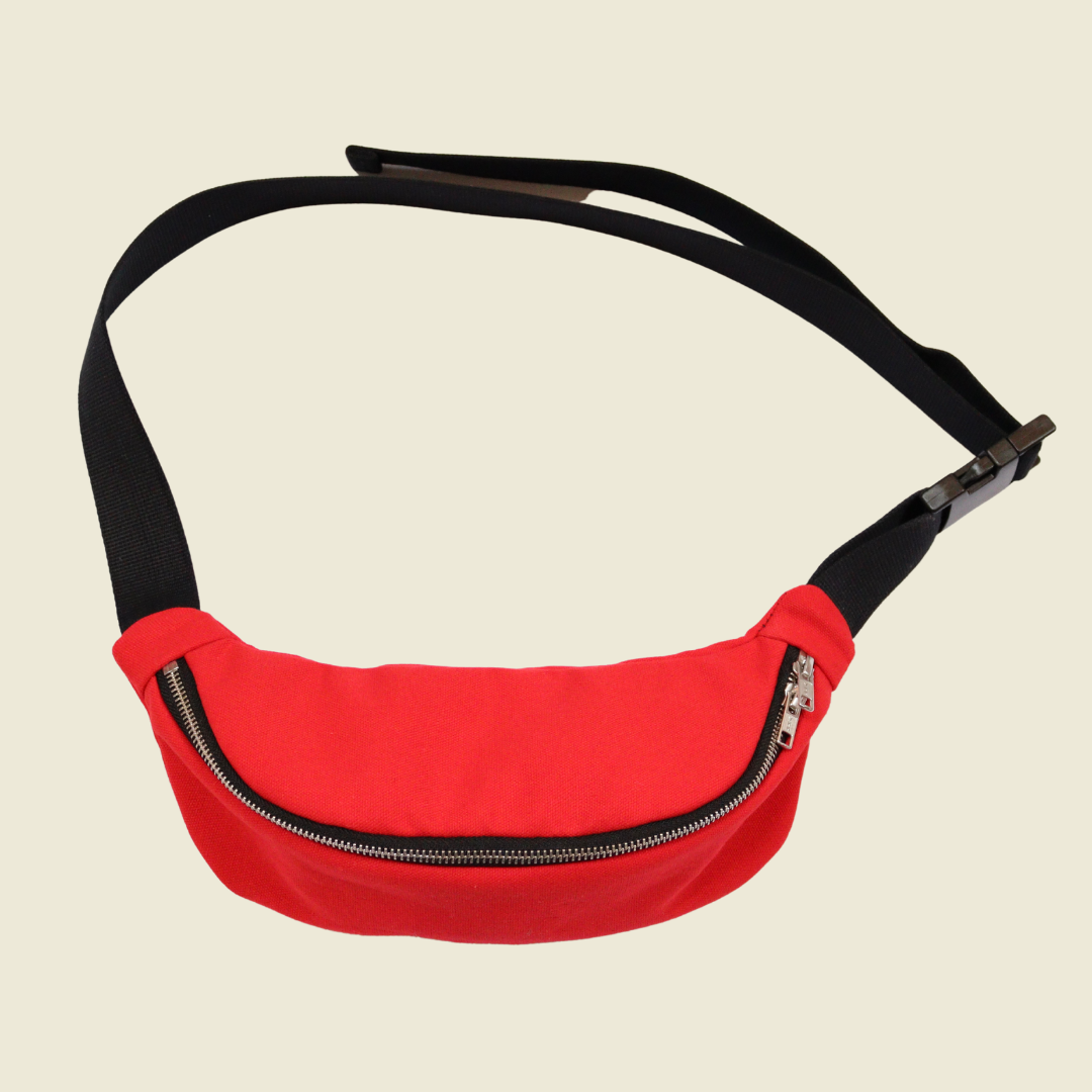 Red Canvas - Mini Crossbody Bag