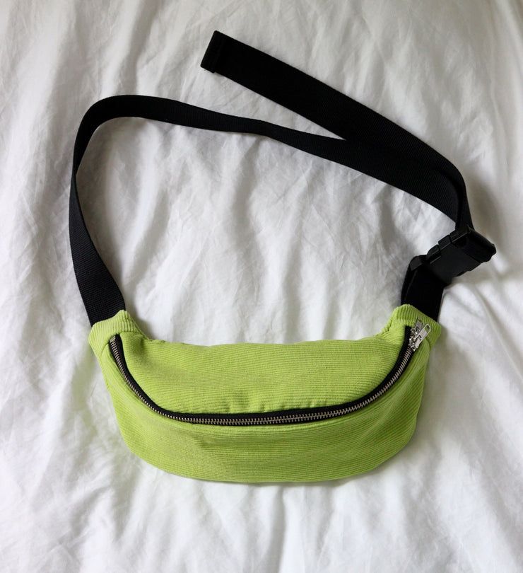 Lime Green Corduroy - Mini Crossbody Bag