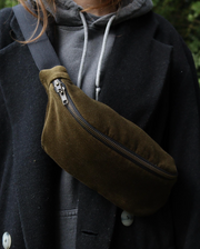 Moss Green Corduroy - Mini Crossbody Bag